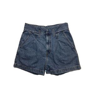 Levi's Dark Blue High-Waist Denim Shorts